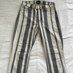 High Wasted Striped Hudson Jeans